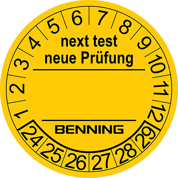 BENNING Prüfplaketten f.ST710,ST720,ST750 756212(VE300)